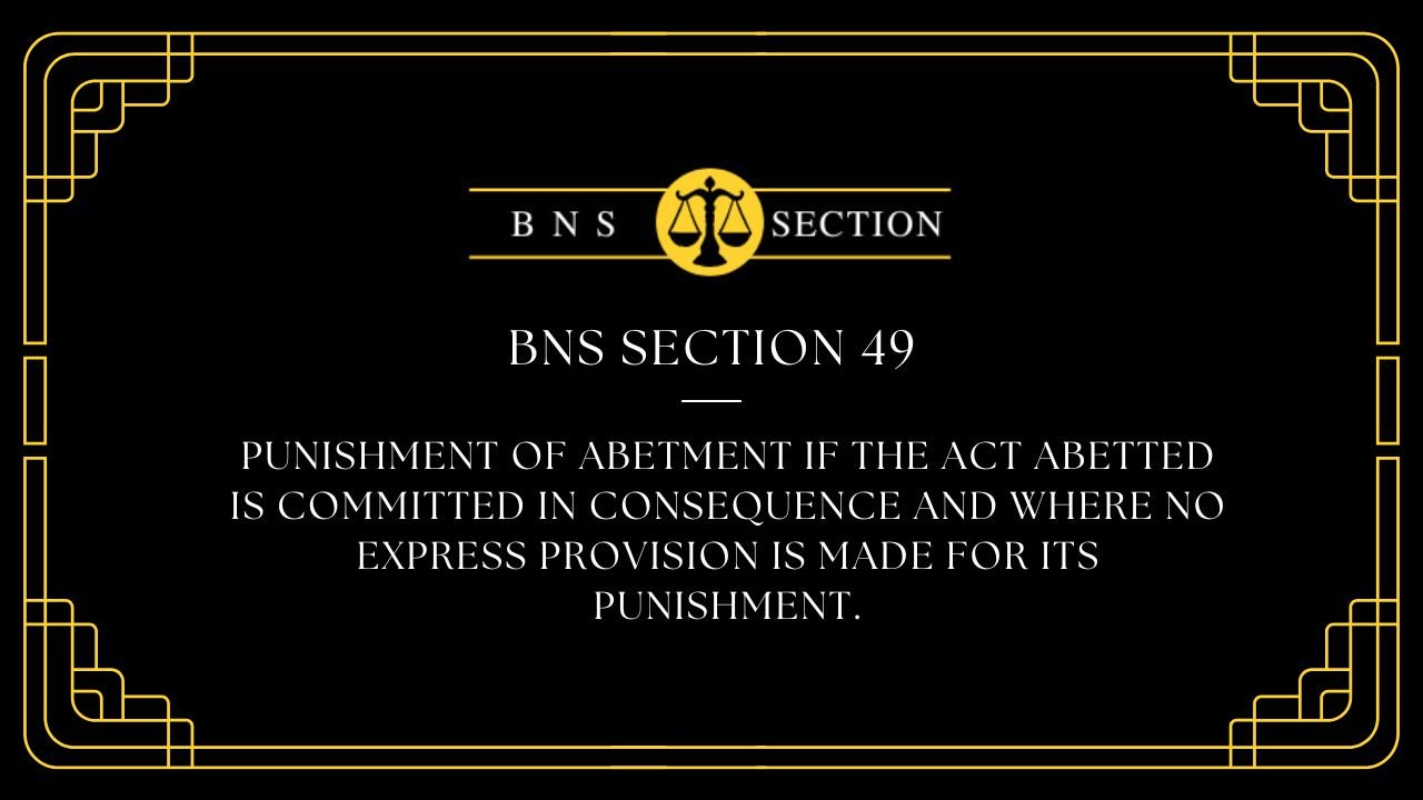 BNS Section 49