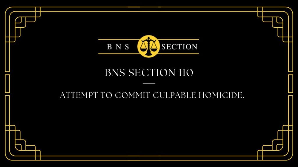 BNS Section 110