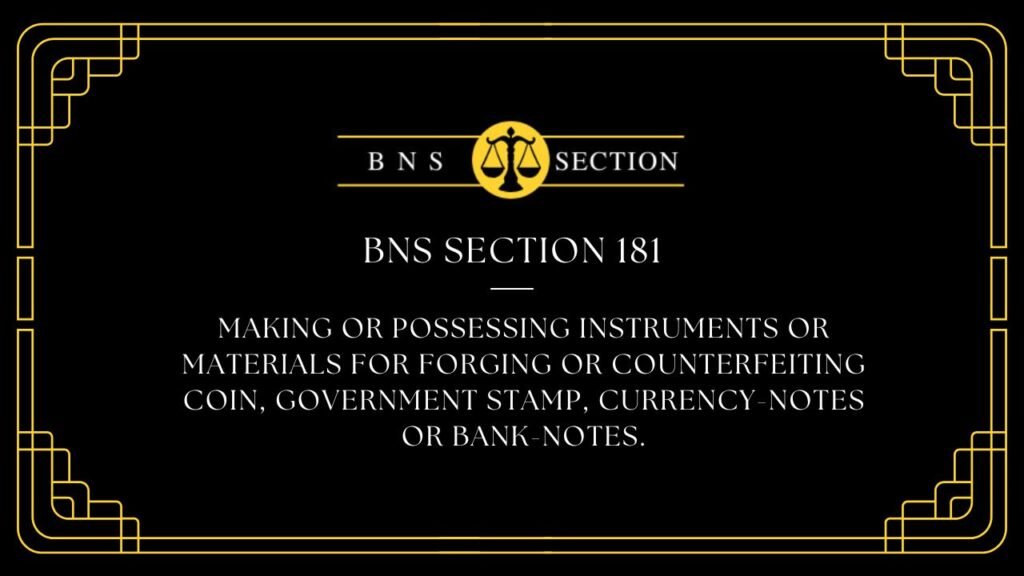 BNS Section 181