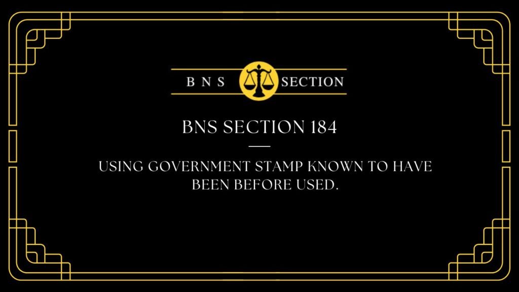 BNS Section 184