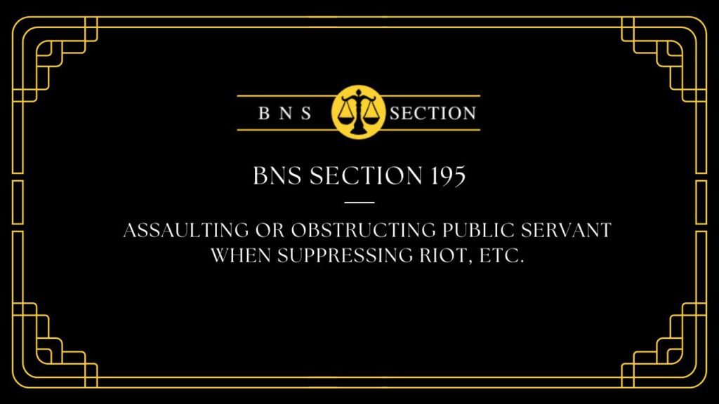 BNS Section 195