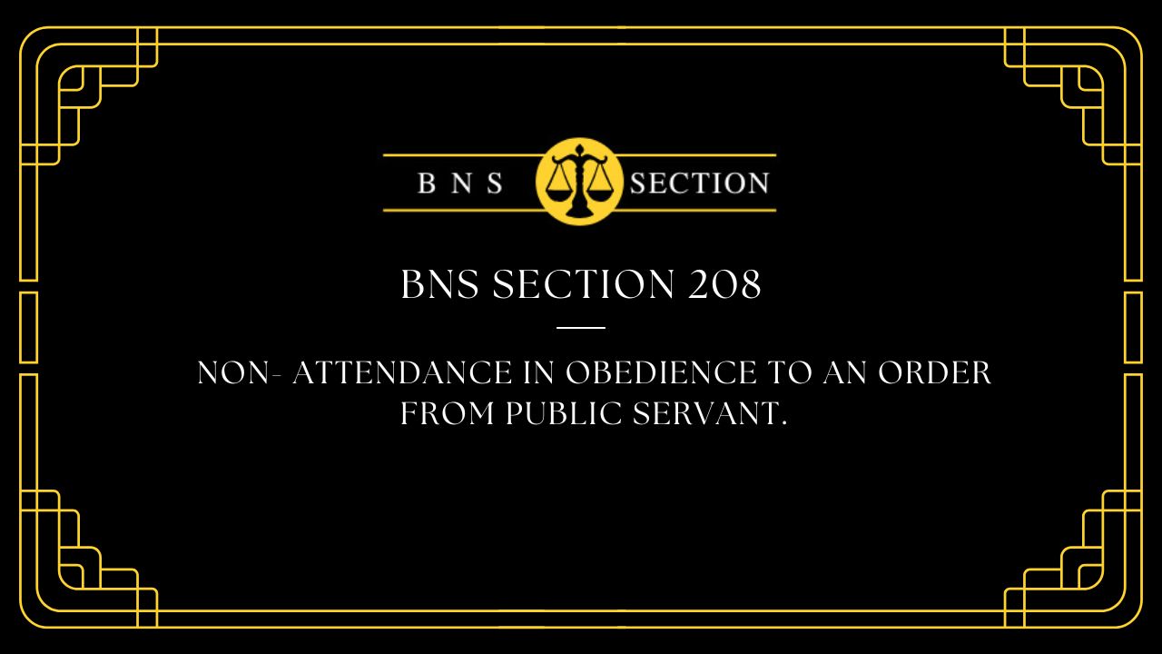 BNS Section 208