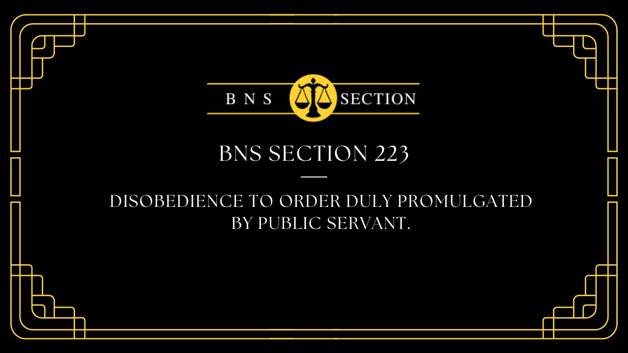 BNS Section 223