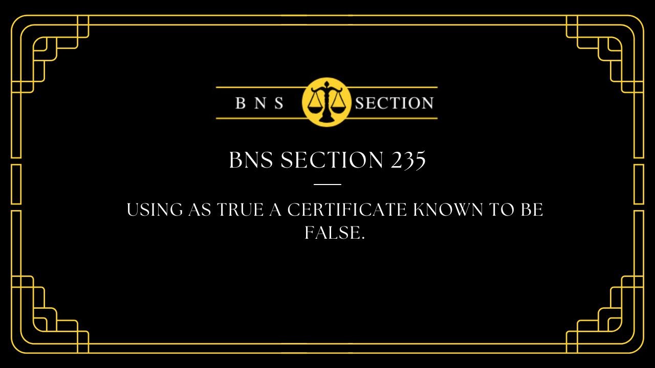 BNS Section 235