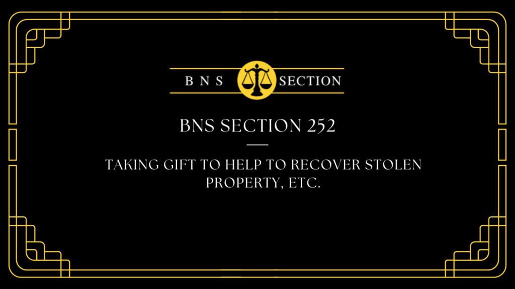 BNS Section 252