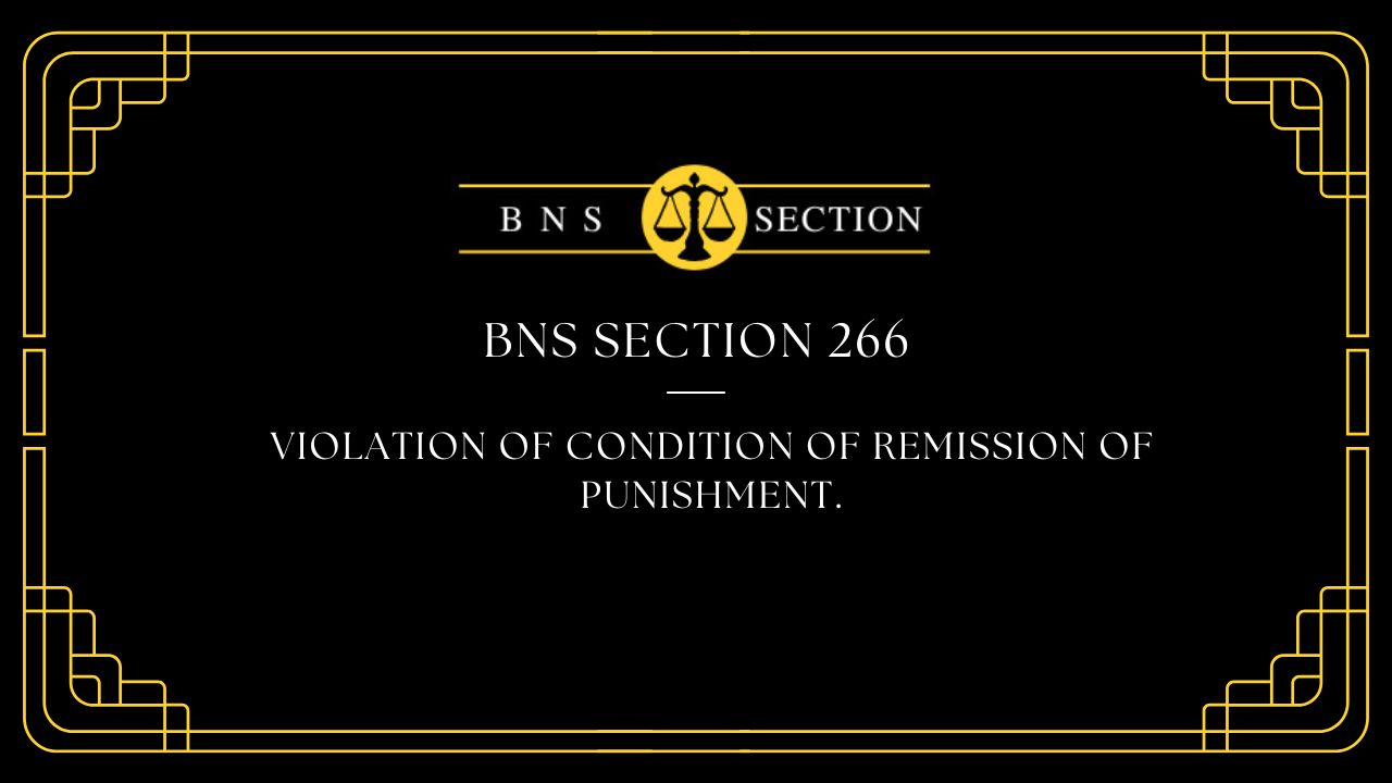 BNS Section 266