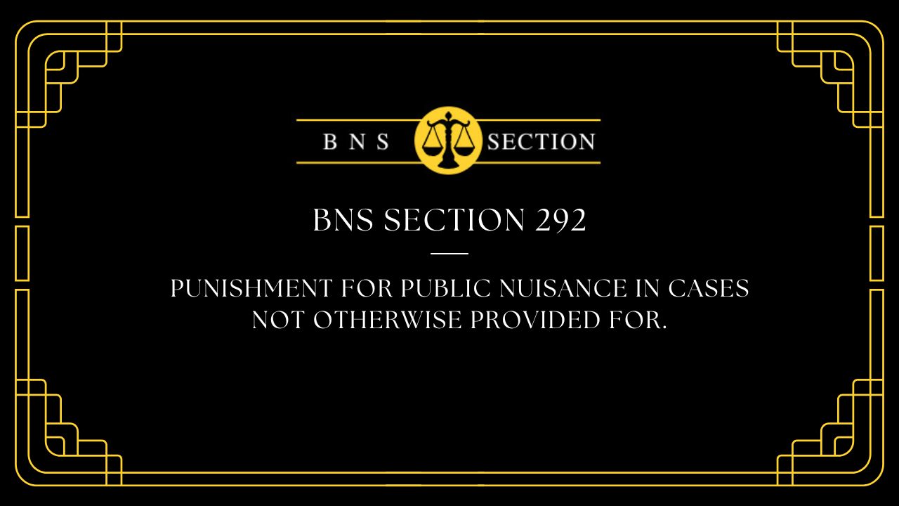 BNS Section 292