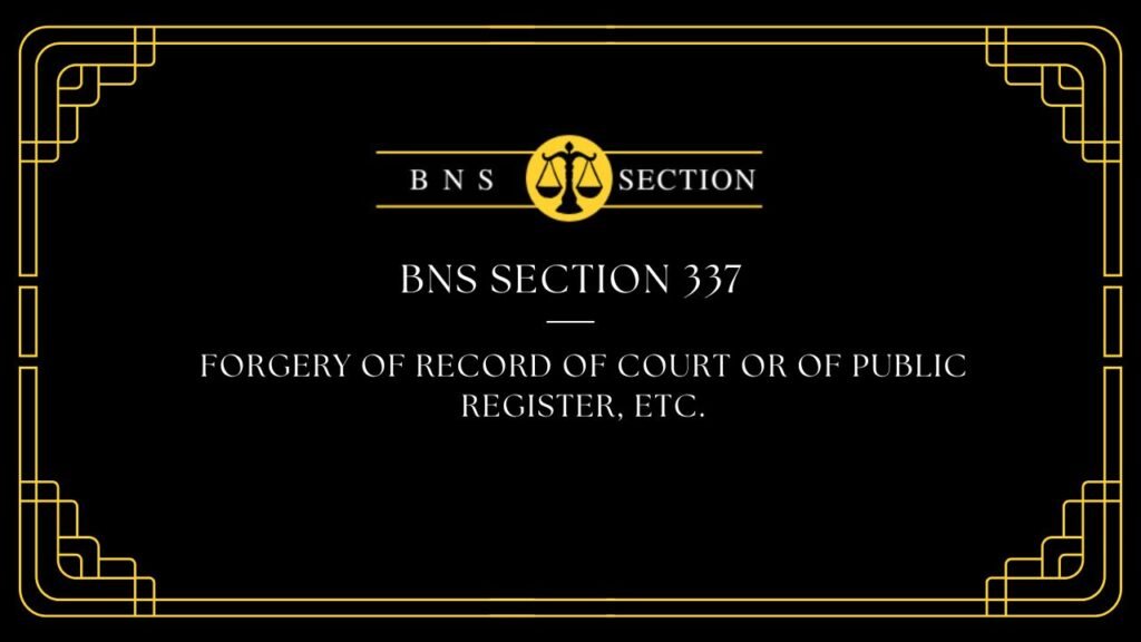 BNS Section 337