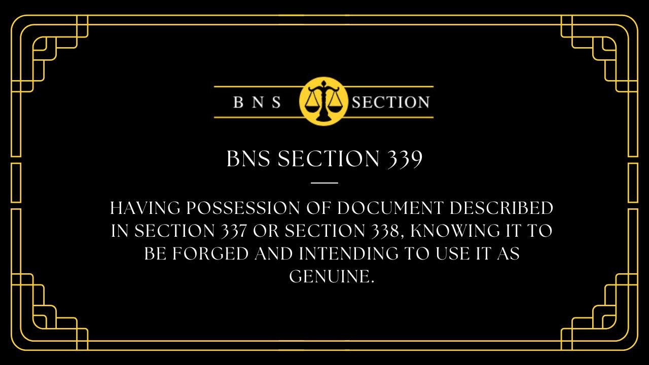 BNS Section 339