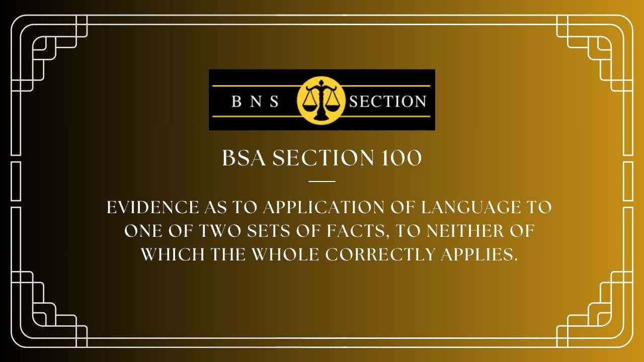 BSA Section 100