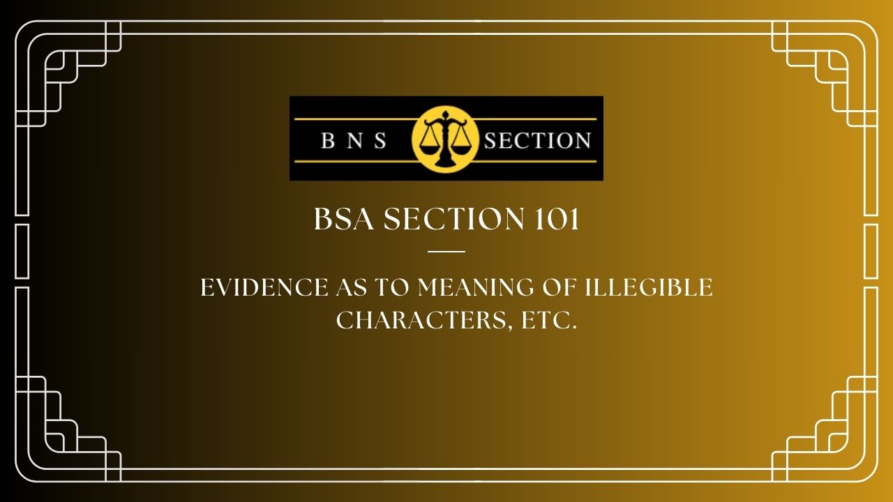 BSA Section 101