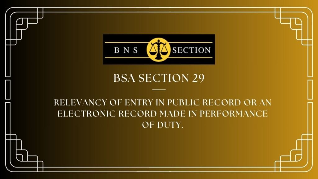 BSA Section 29