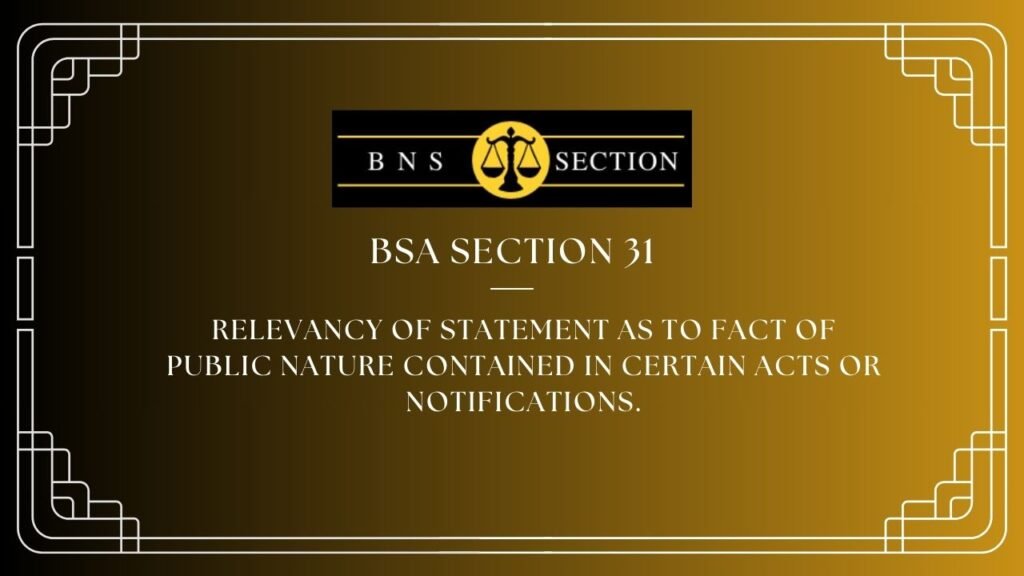 BSA Section 31