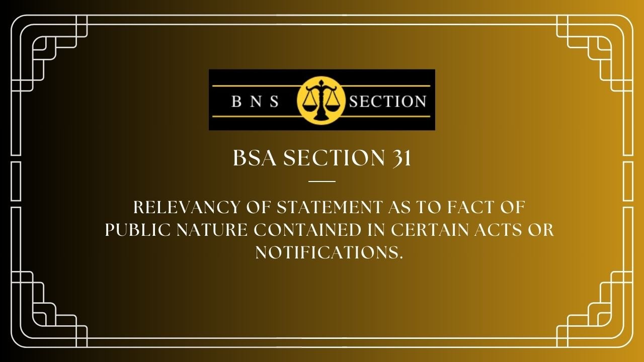 BSA Section 31