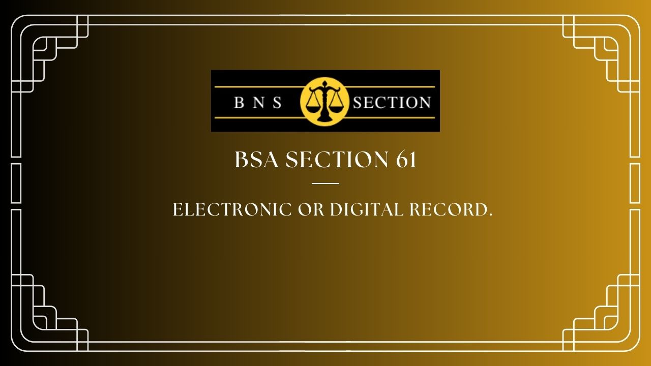 BSA Section 61