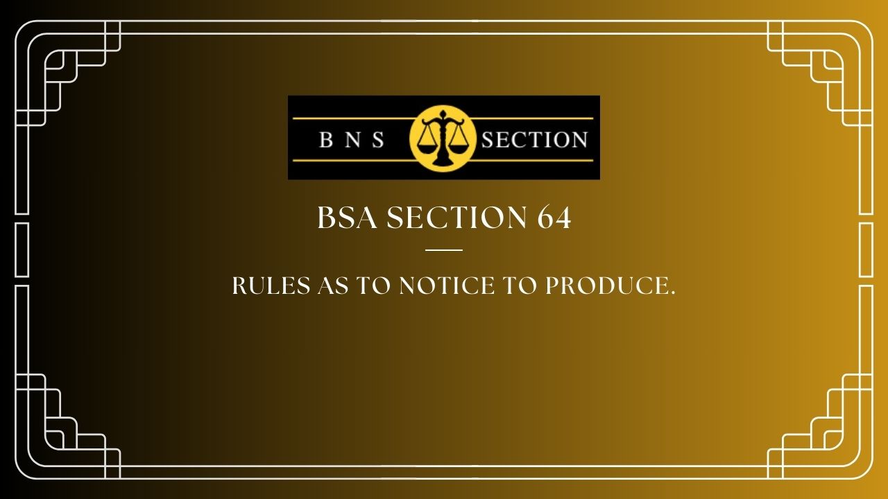 BSA Section 64