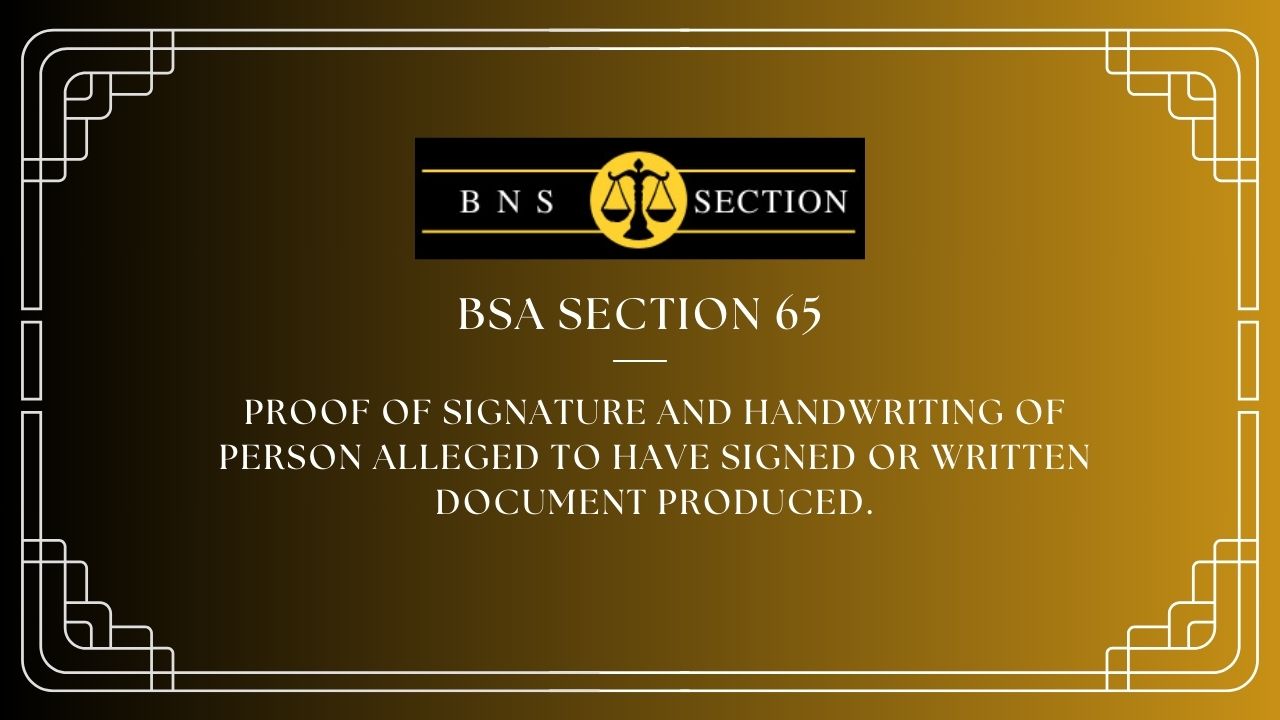 BSA Section 65