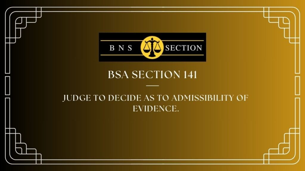 BSA Section 141