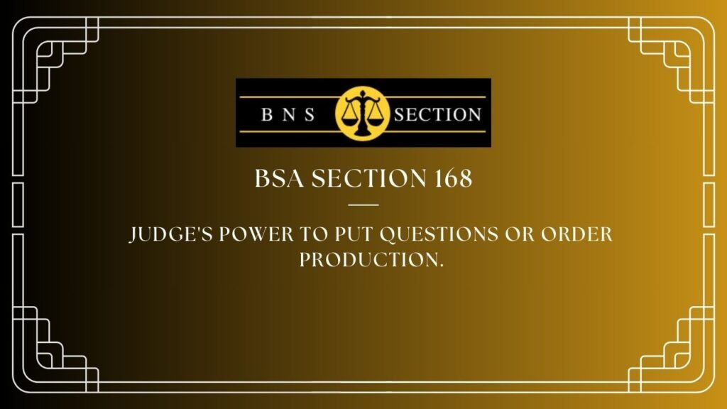 BSA Section 168