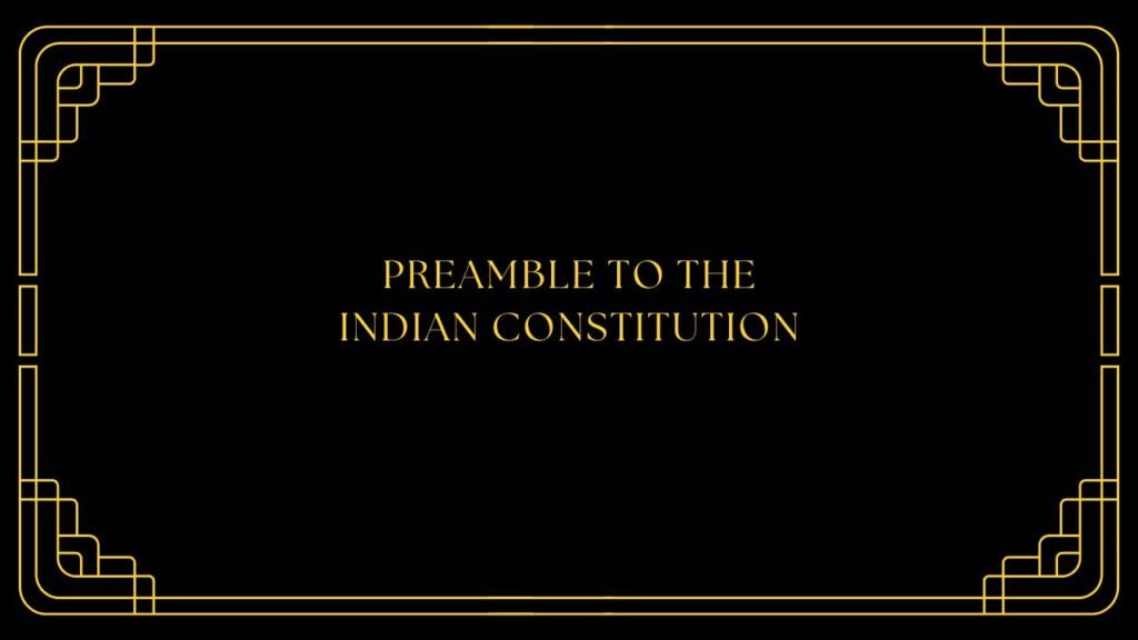 preamble of india